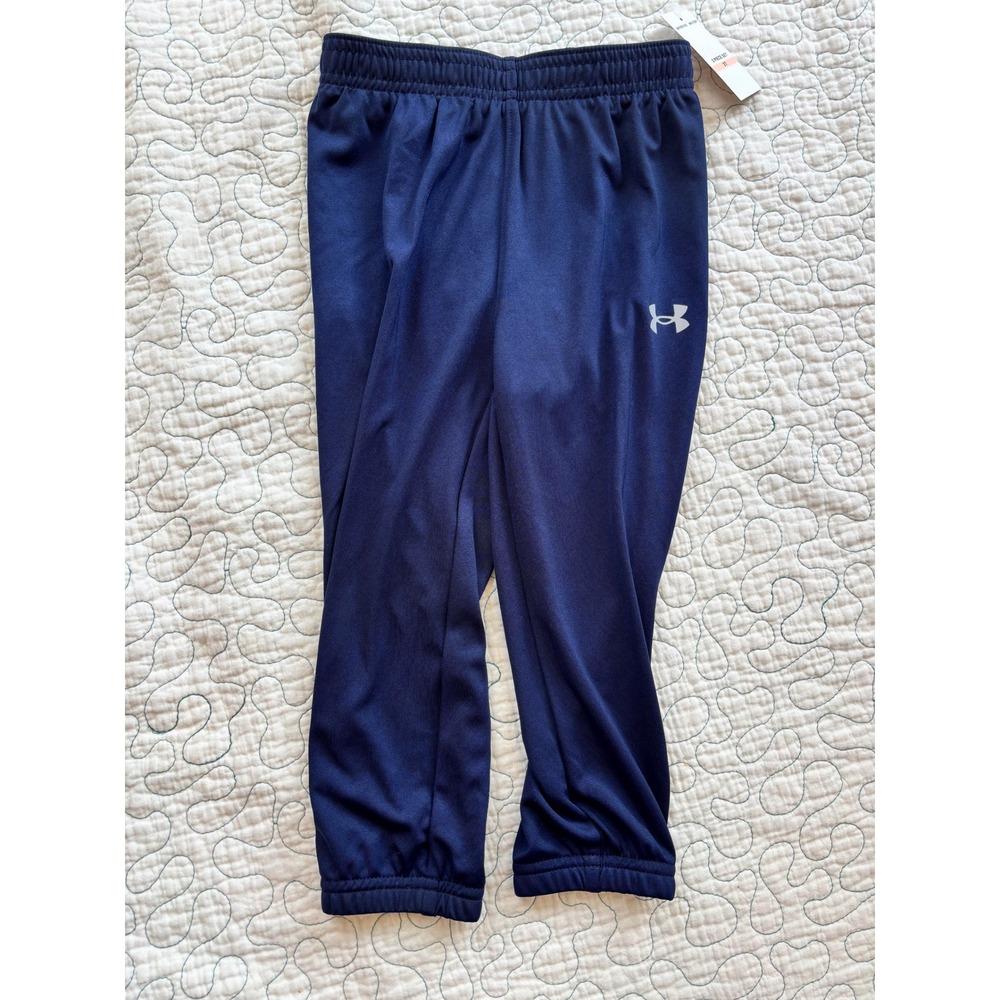 Under Armour Toddler Boys Navy Blue Track Pants Elastic Waist Joggers Size 2T
